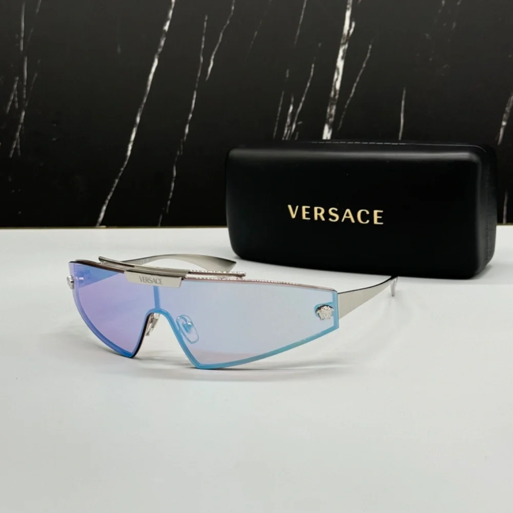 NEW VE2265 100011 VERSACE MOD 2265 1000/11 SILVER VE2265 1000/11 SUNGLASSES